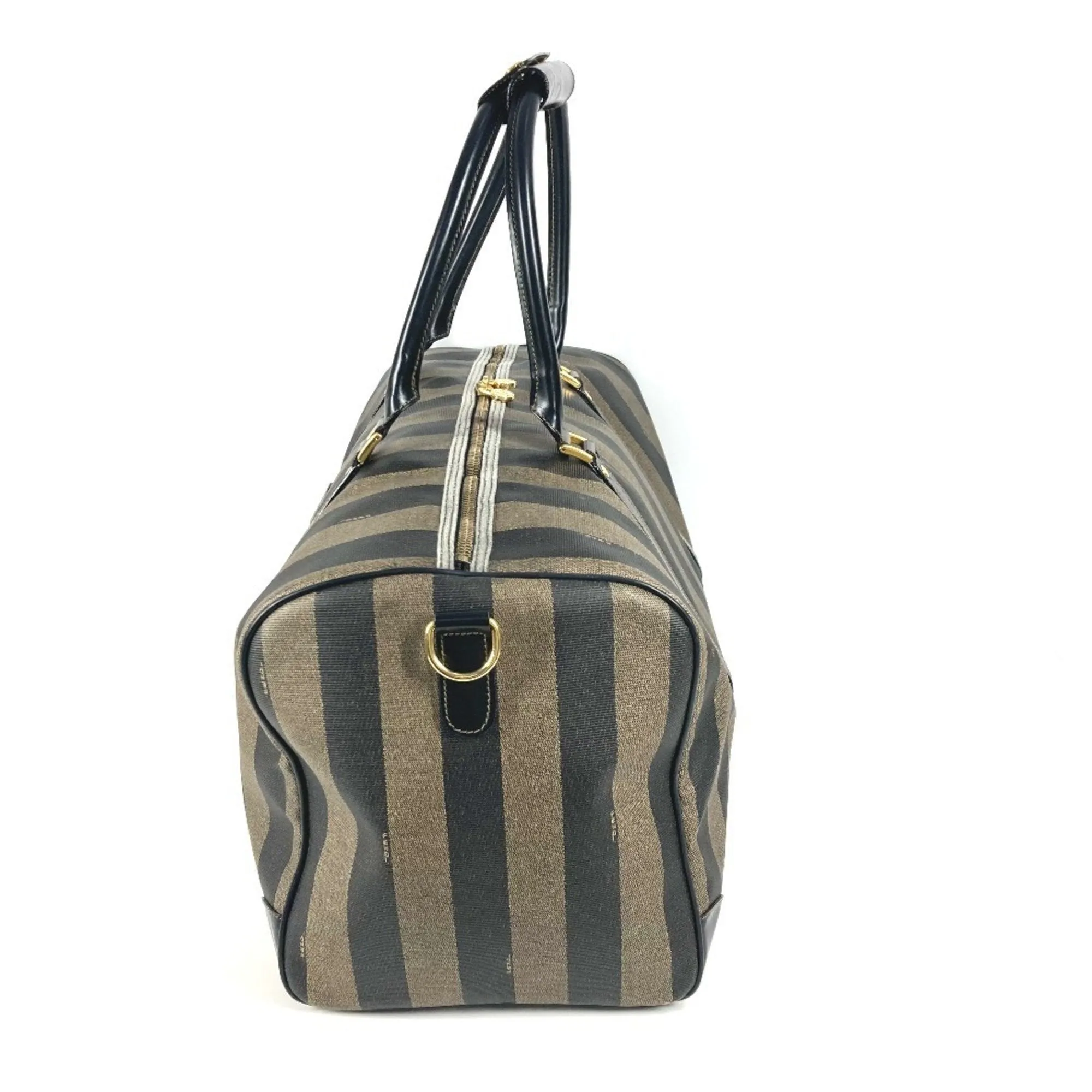 Fendi  Pvc Leather Boston Bag Shoulder Bag (Pre-Owned)