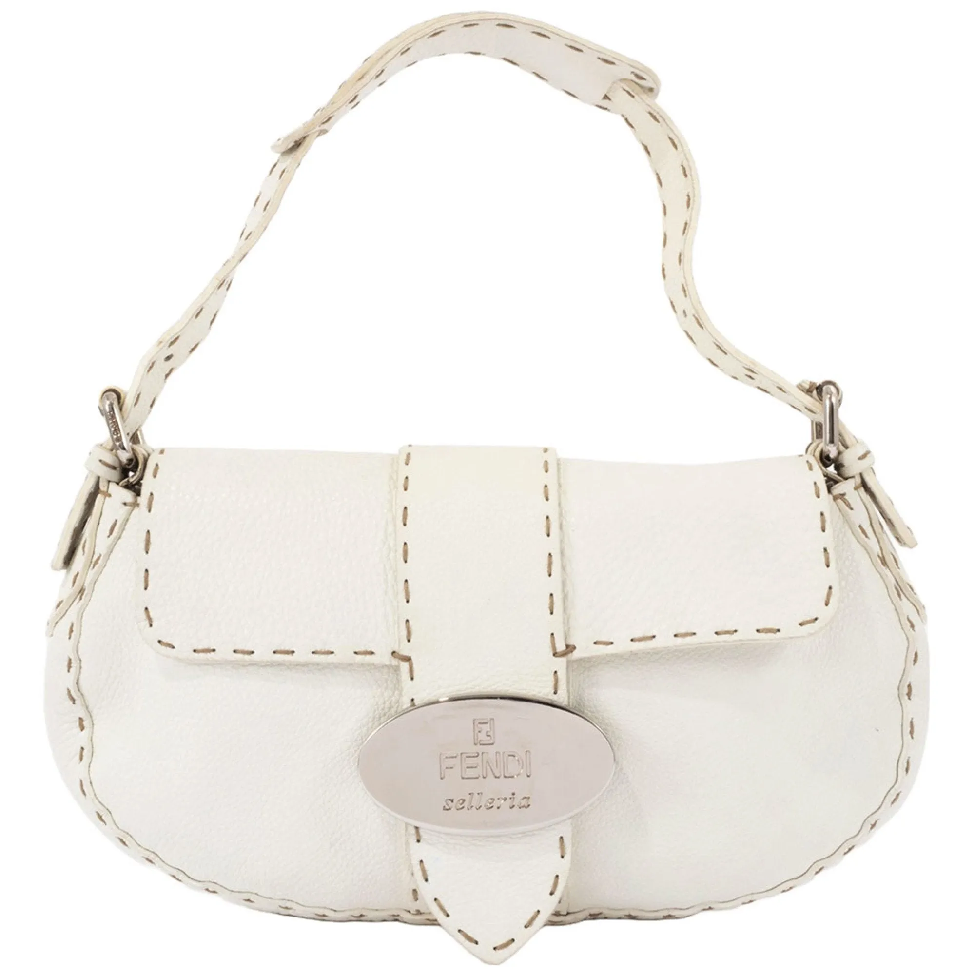 Fendi Selleria Leather Shoulder Bag (Pre-Owned)