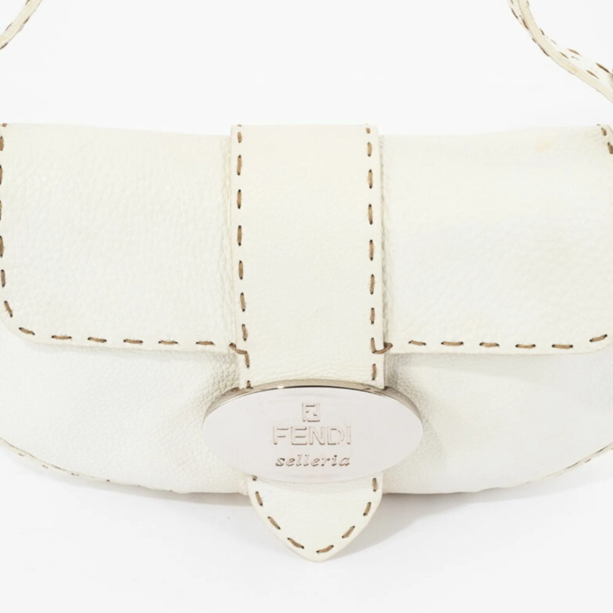 Fendi Selleria Leather Shoulder Bag (Pre-Owned)