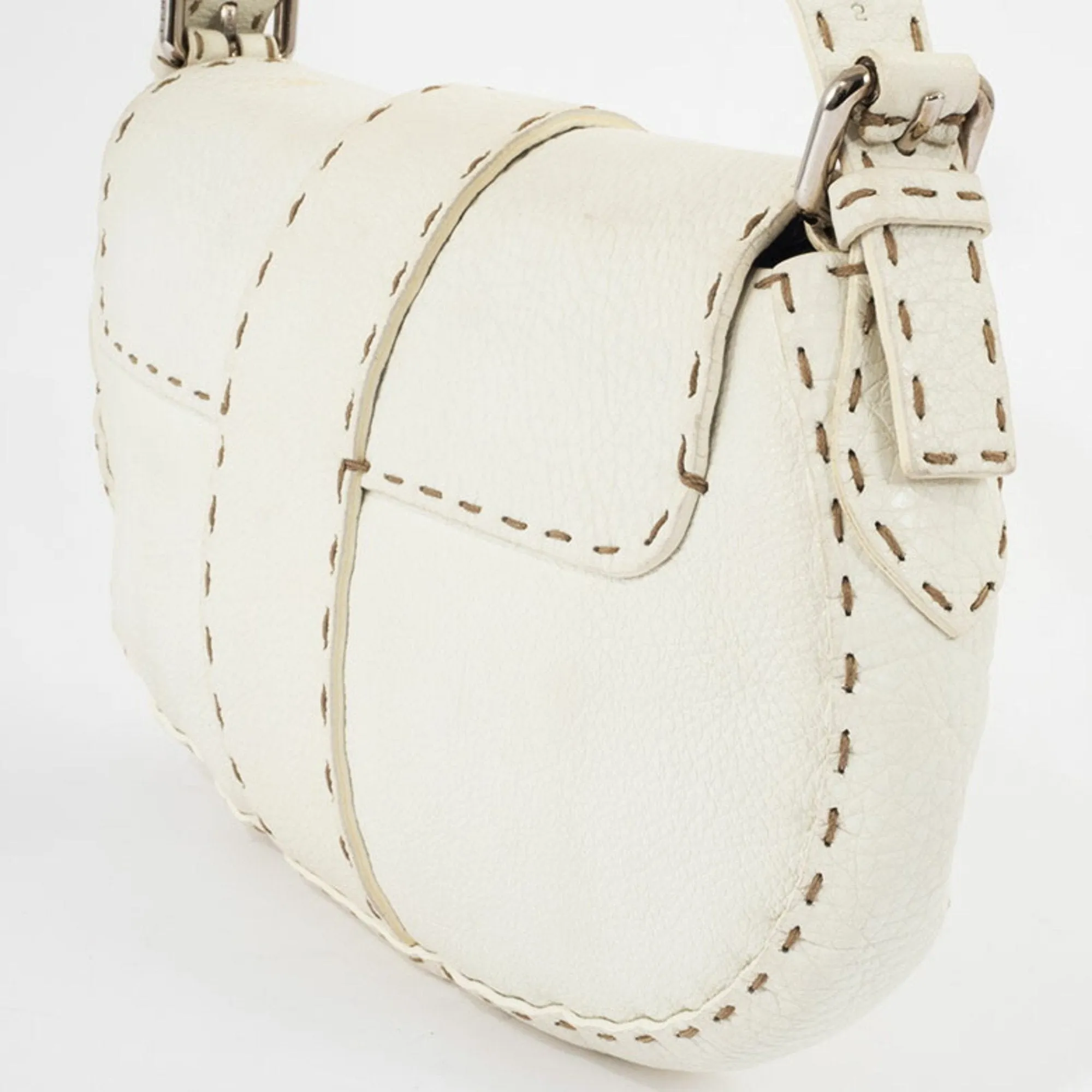 Fendi Selleria Leather Shoulder Bag (Pre-Owned)