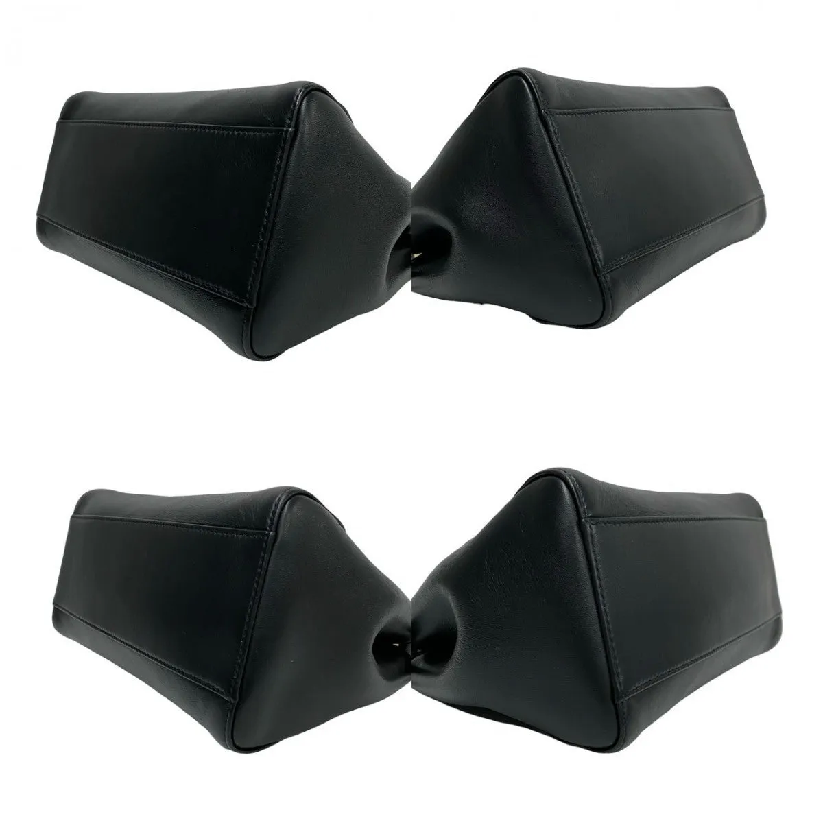 FENDI Shoulder Bag leather black Peek-a-boo mini