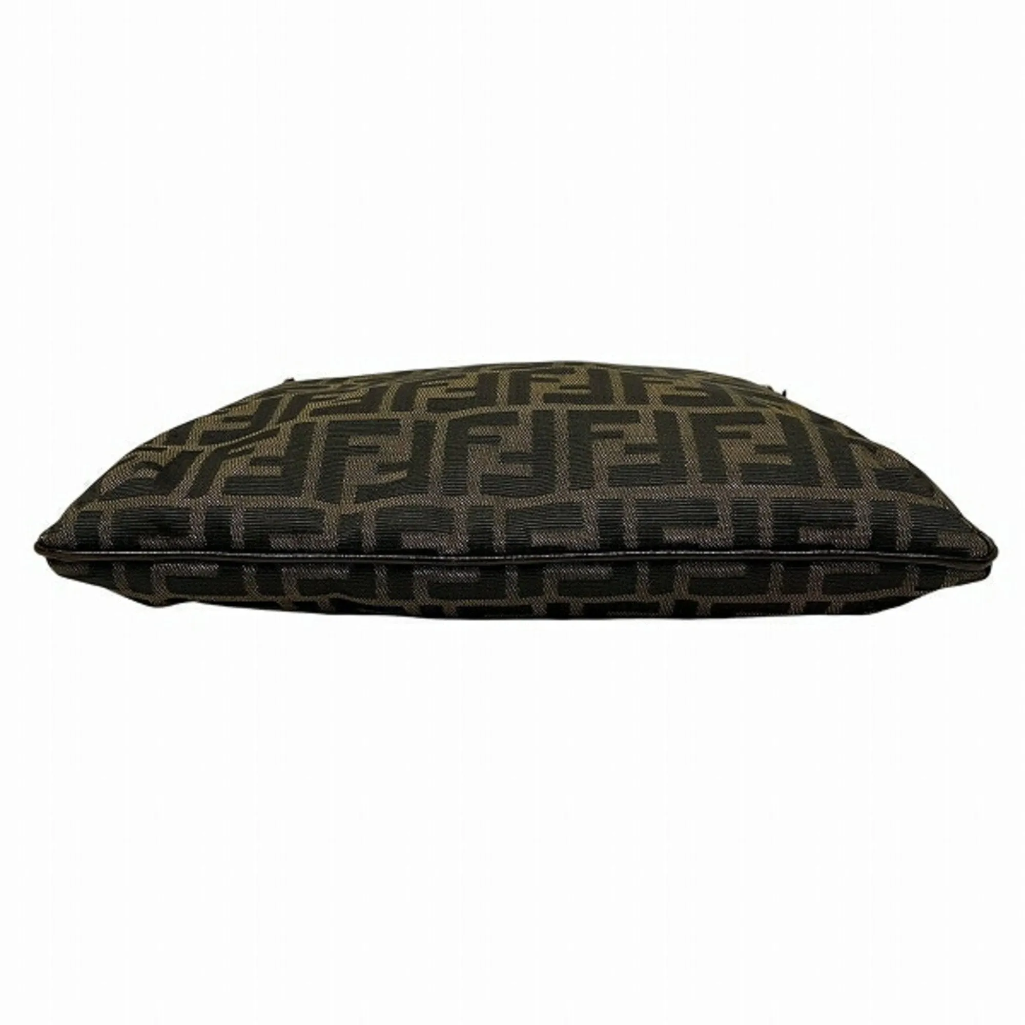 Fendi Zucca Leather Shoulder Bag (Pre-Owned)