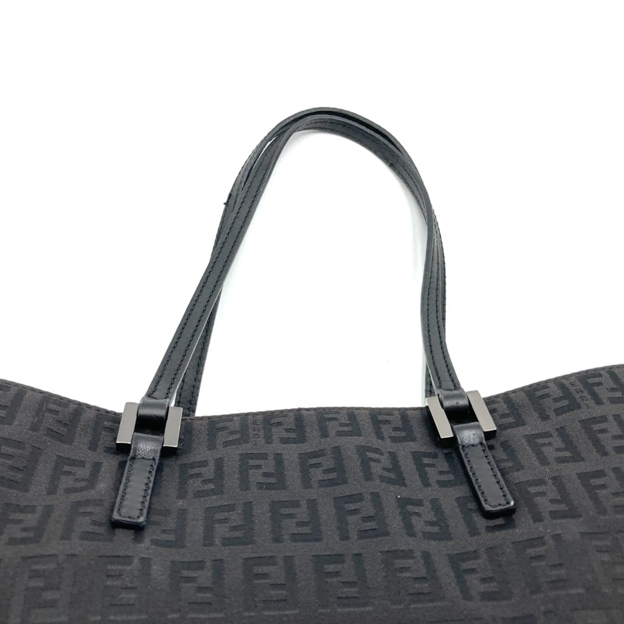 Fendi Zucchino Nylon Canvas Shoulder Bag (Pre-Owned)