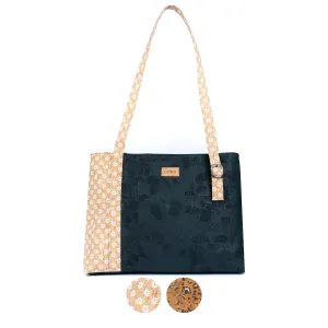 Floral Cork Shoulder Handbag BAGP-306