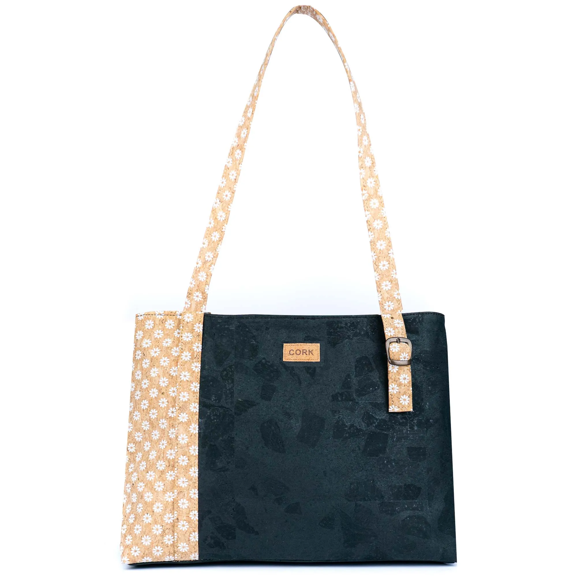 Floral Cork Shoulder Handbag BAGP-306