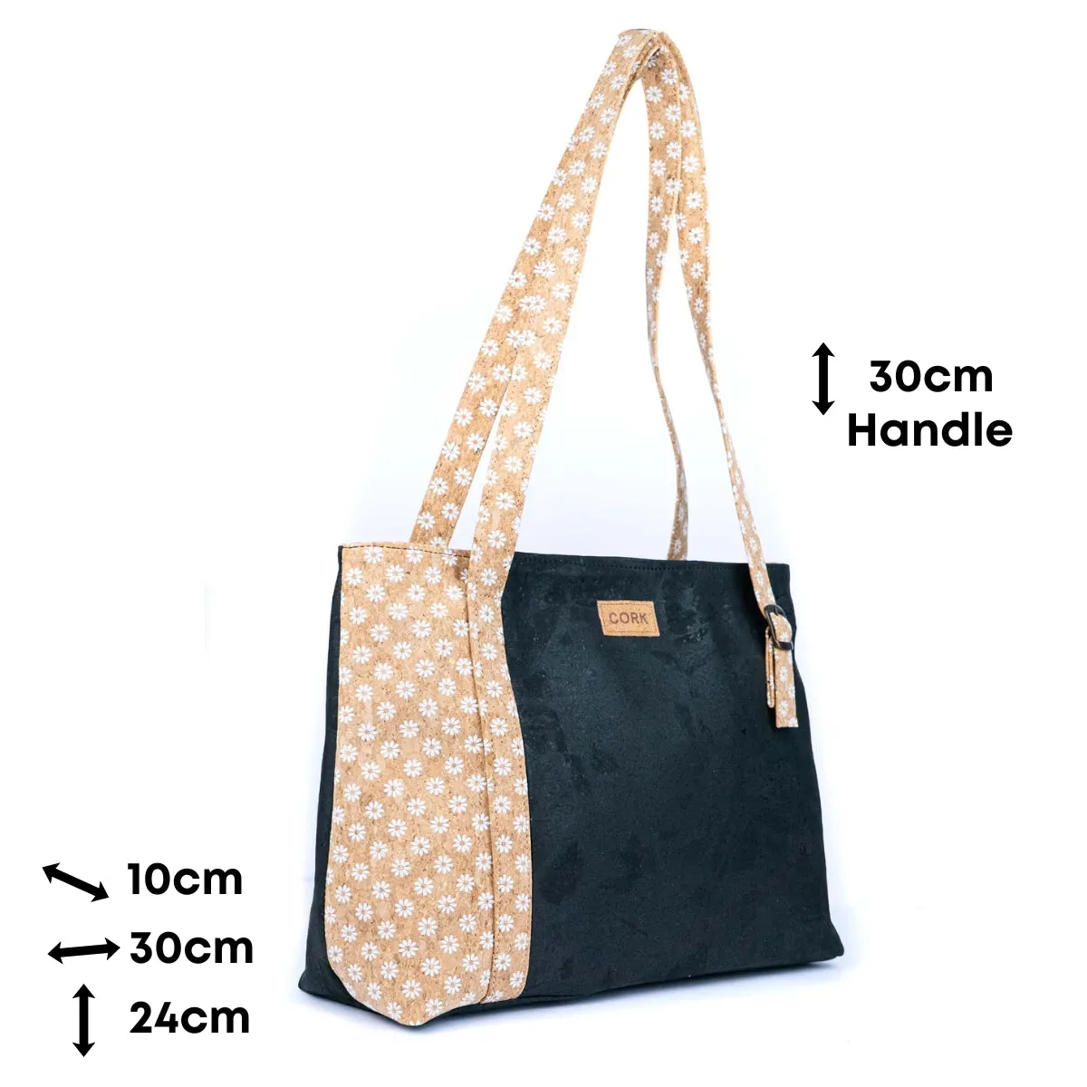 Floral Cork Shoulder Handbag BAGP-306