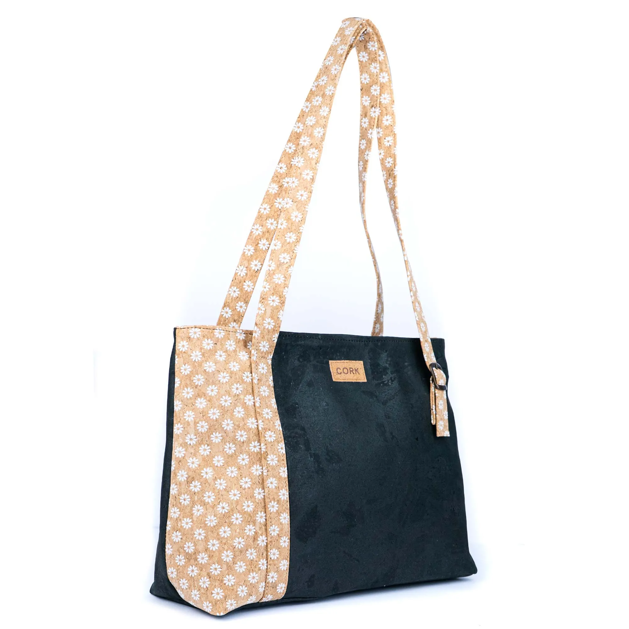 Floral Cork Shoulder Handbag BAGP-306