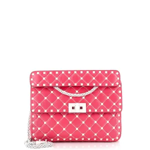 Free Rockstud Spike Flap Bag Quilted Leather Medium