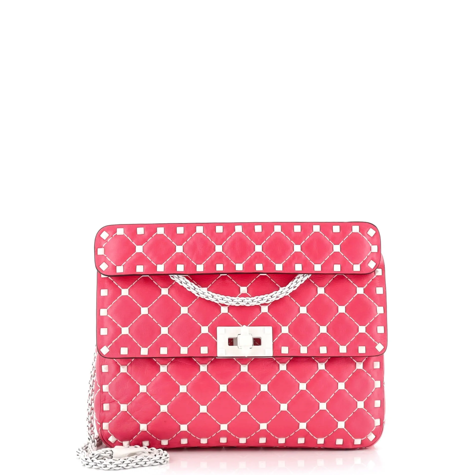 Free Rockstud Spike Flap Bag Quilted Leather Medium