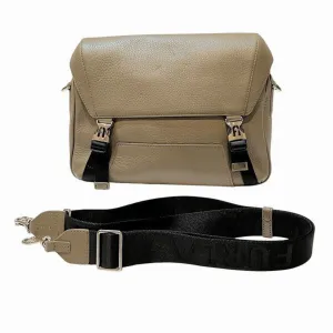 Furla Canvas Leather Shoulder Bag (Pre-Owned)