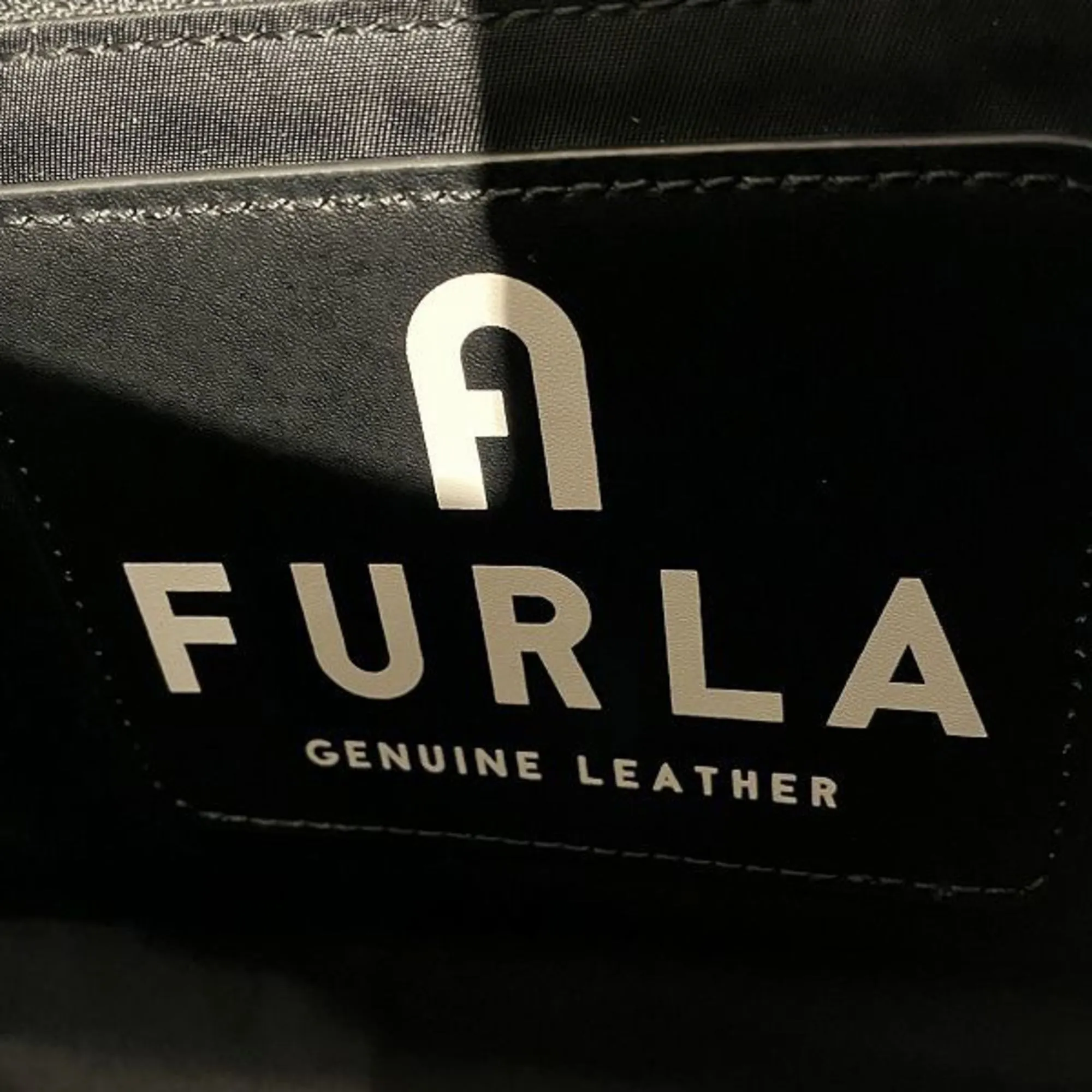 Furla Canvas Leather Shoulder Bag (Pre-Owned)