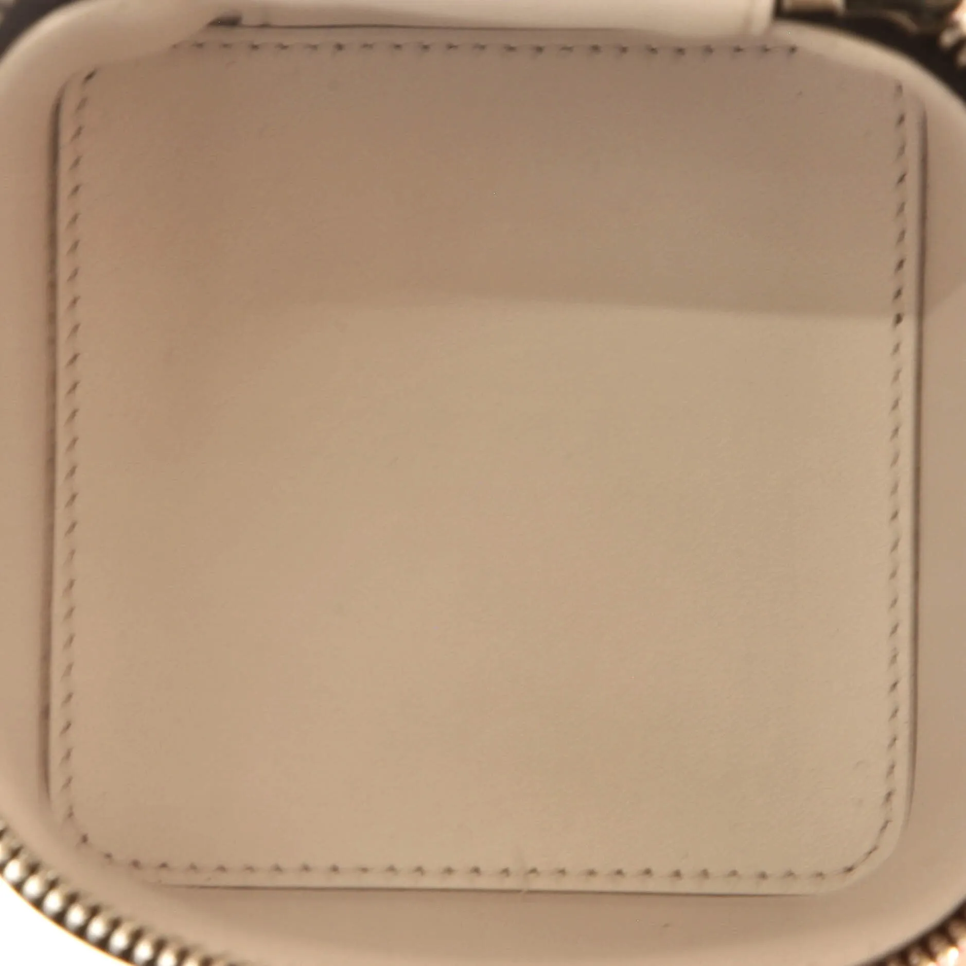 Gancicni Top Handle Vanity Case Leather Mini