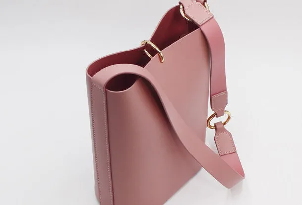 Genuine Leather Bucket Bag Purse Bag Shoulder Bag for Women Leather Crossbody Bag