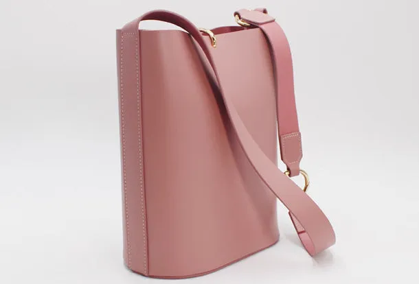 Genuine Leather Bucket Bag Purse Bag Shoulder Bag for Women Leather Crossbody Bag