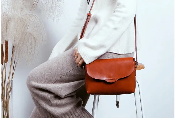 Genuine Leather Cute Crossbody Bag Shoulder Bag Women Girl Fashion Leather Purse