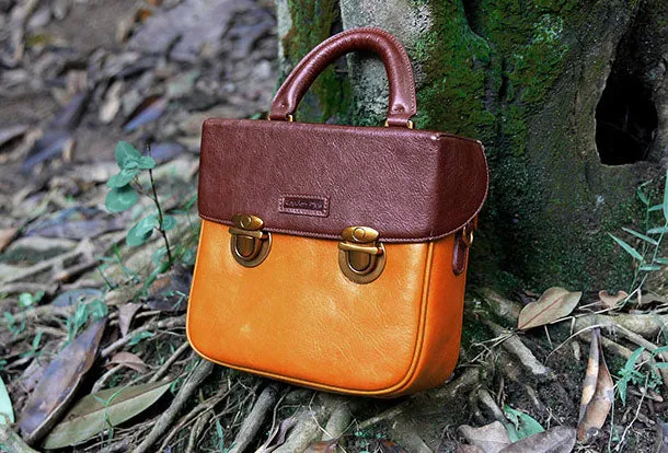 Genuine Leather Handbag Messenger Bag Crossbody Bag Shoulder Bag Purse For Women