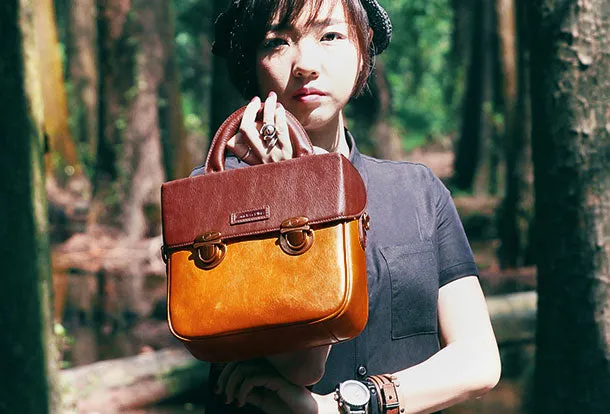 Genuine Leather Handbag Messenger Bag Crossbody Bag Shoulder Bag Purse For Women