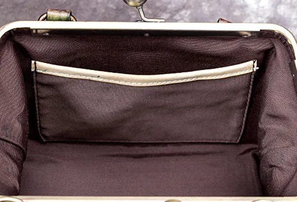 Genuine Leather Handbag Vintage Bag Shoulder Bag Crossbody Bag Clutch Purse For Women