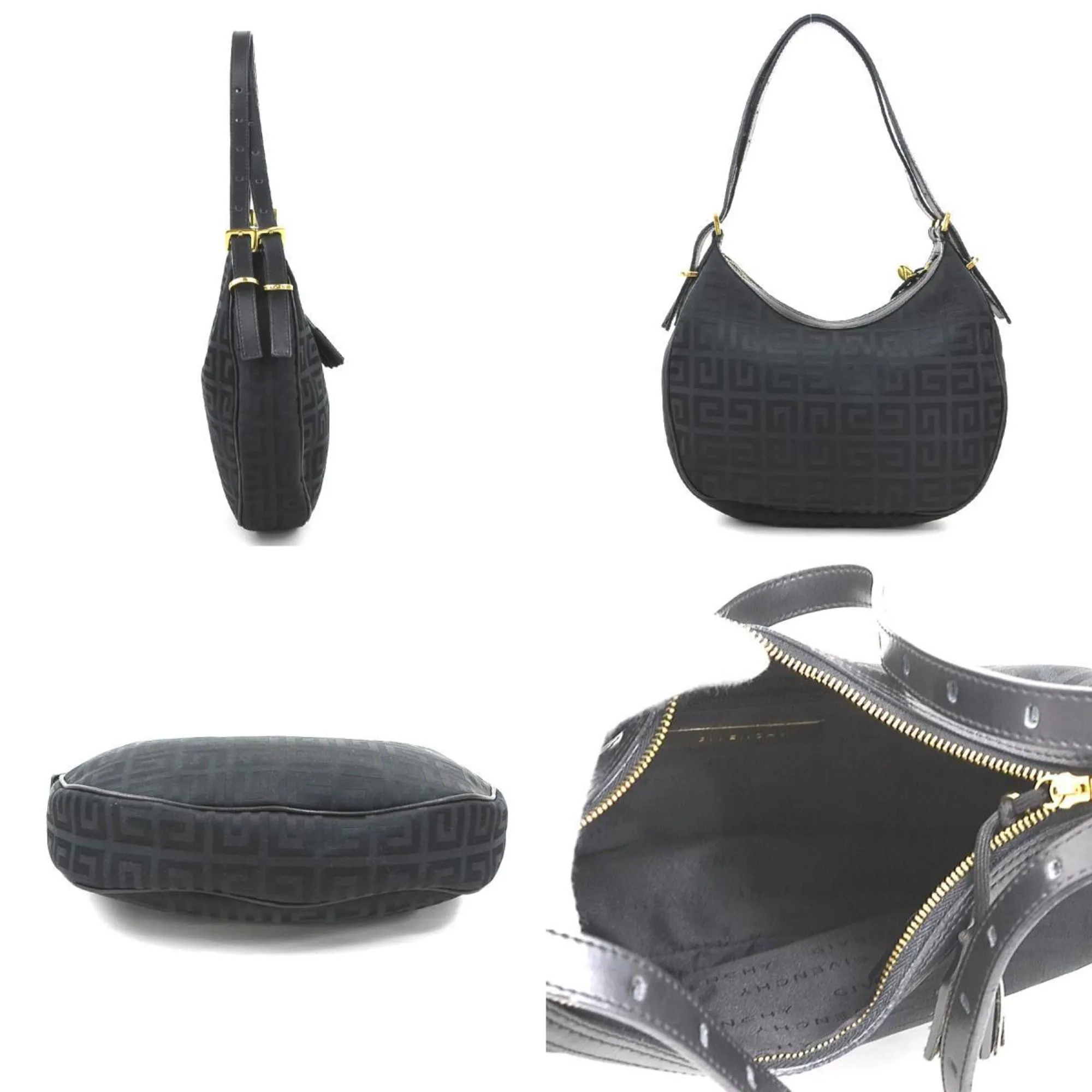 Givenchy Canvas Leather Shoulder Bag (Pre-Owned)