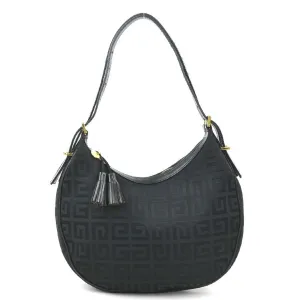 Givenchy Canvas Leather Shoulder Bag (Pre-Owned)