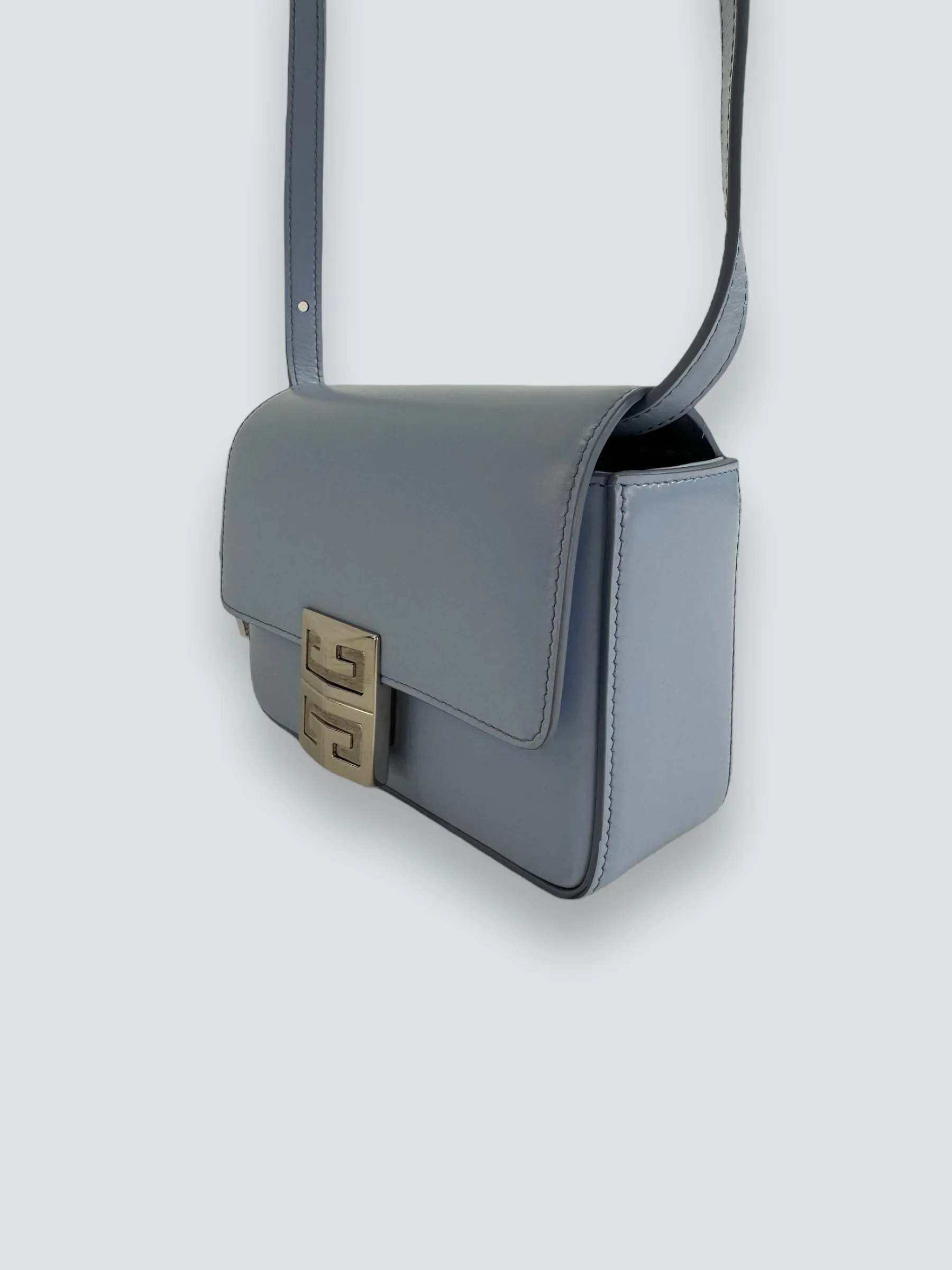 Givenchy Small Pale Blue Leather 4G Crossbody