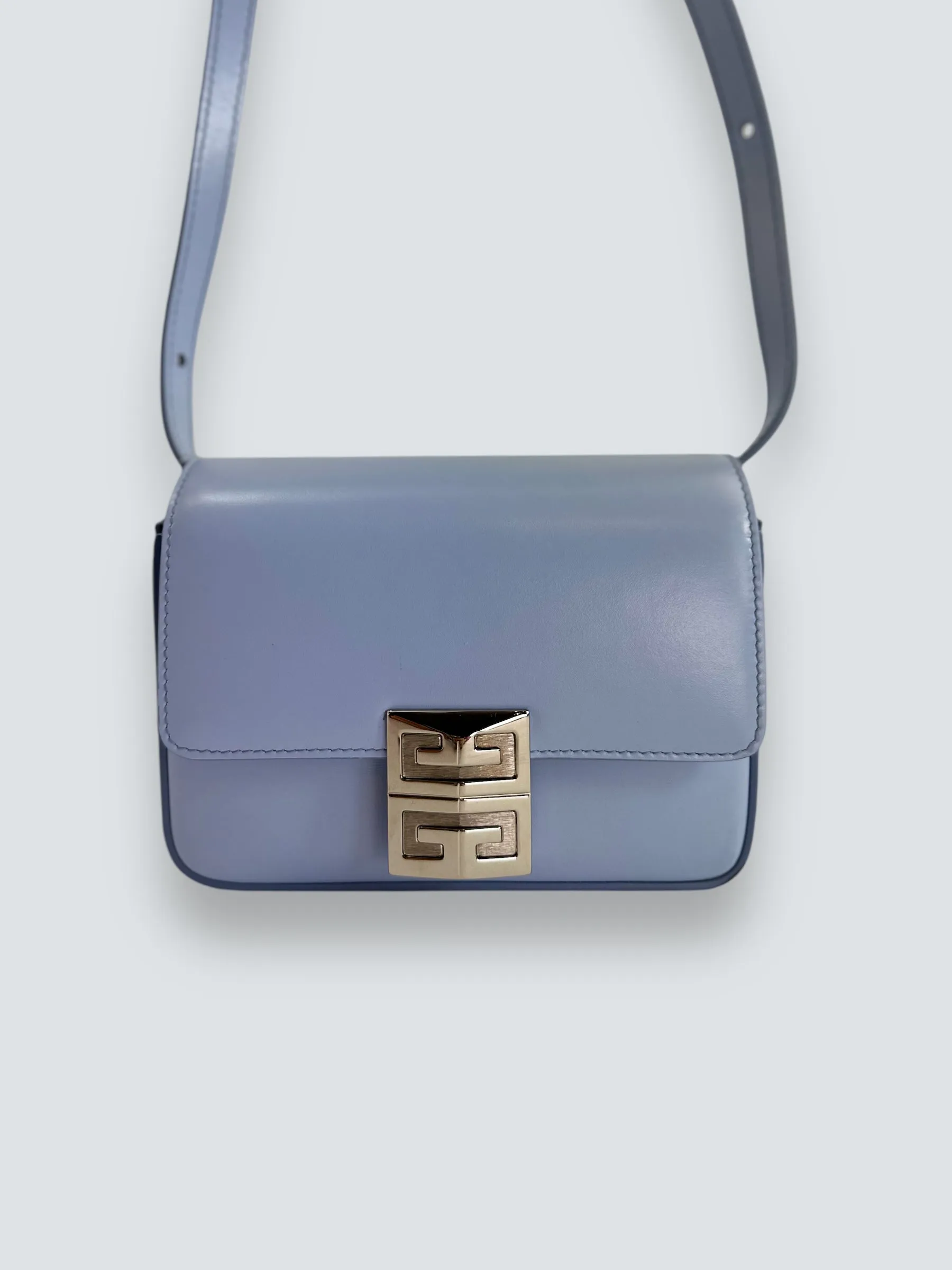 Givenchy Small Pale Blue Leather 4G Crossbody