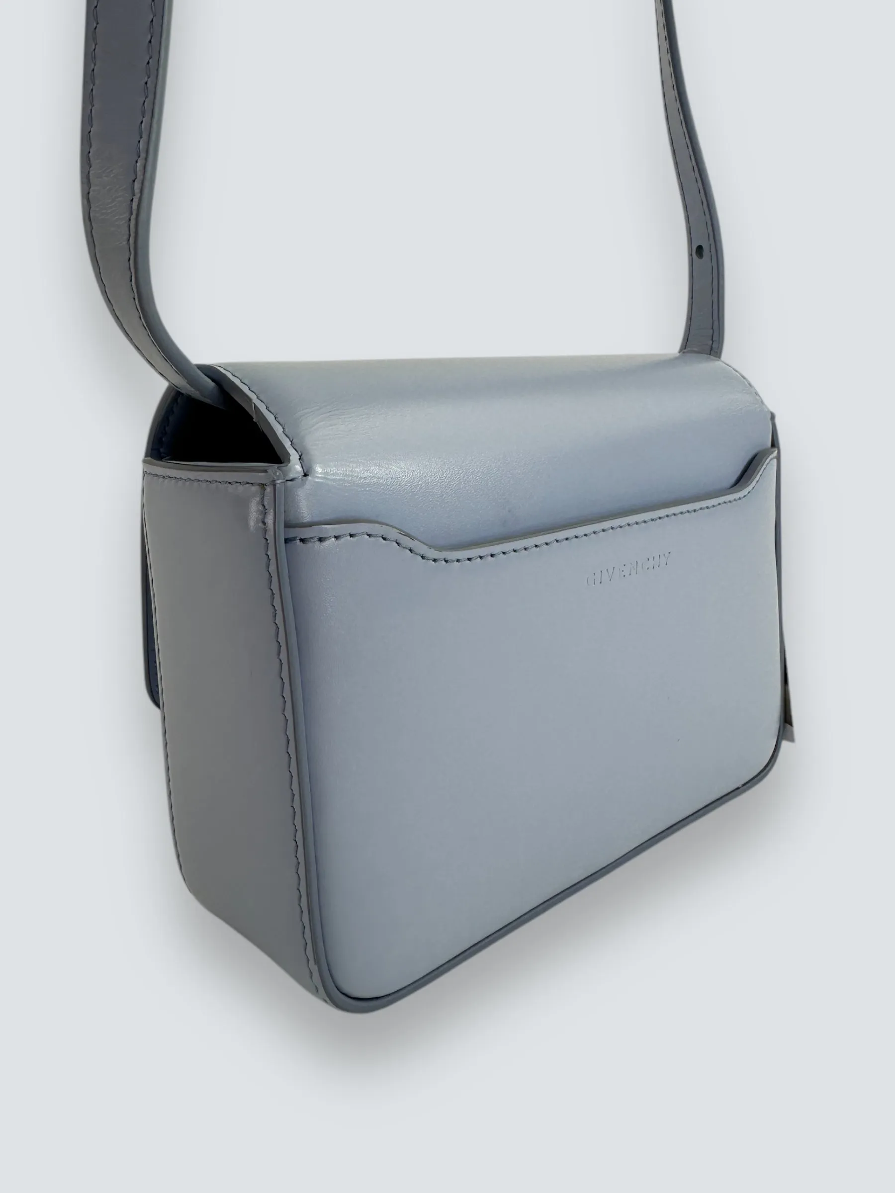 Givenchy Small Pale Blue Leather 4G Crossbody