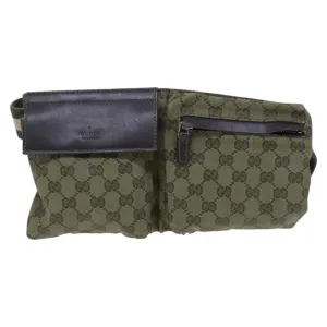 Gucci Belt Bag Canvas Shoulder Bag (Pre-Owned)