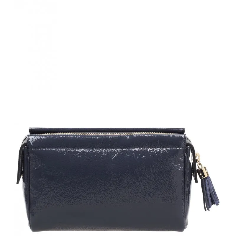 Gucci Blue patent leather soho cosmetic case