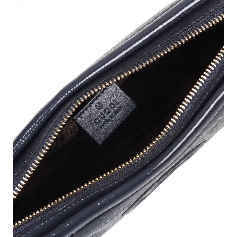 Gucci Blue patent leather soho cosmetic case