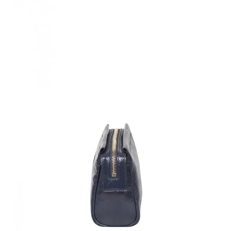 Gucci Blue patent leather soho cosmetic case