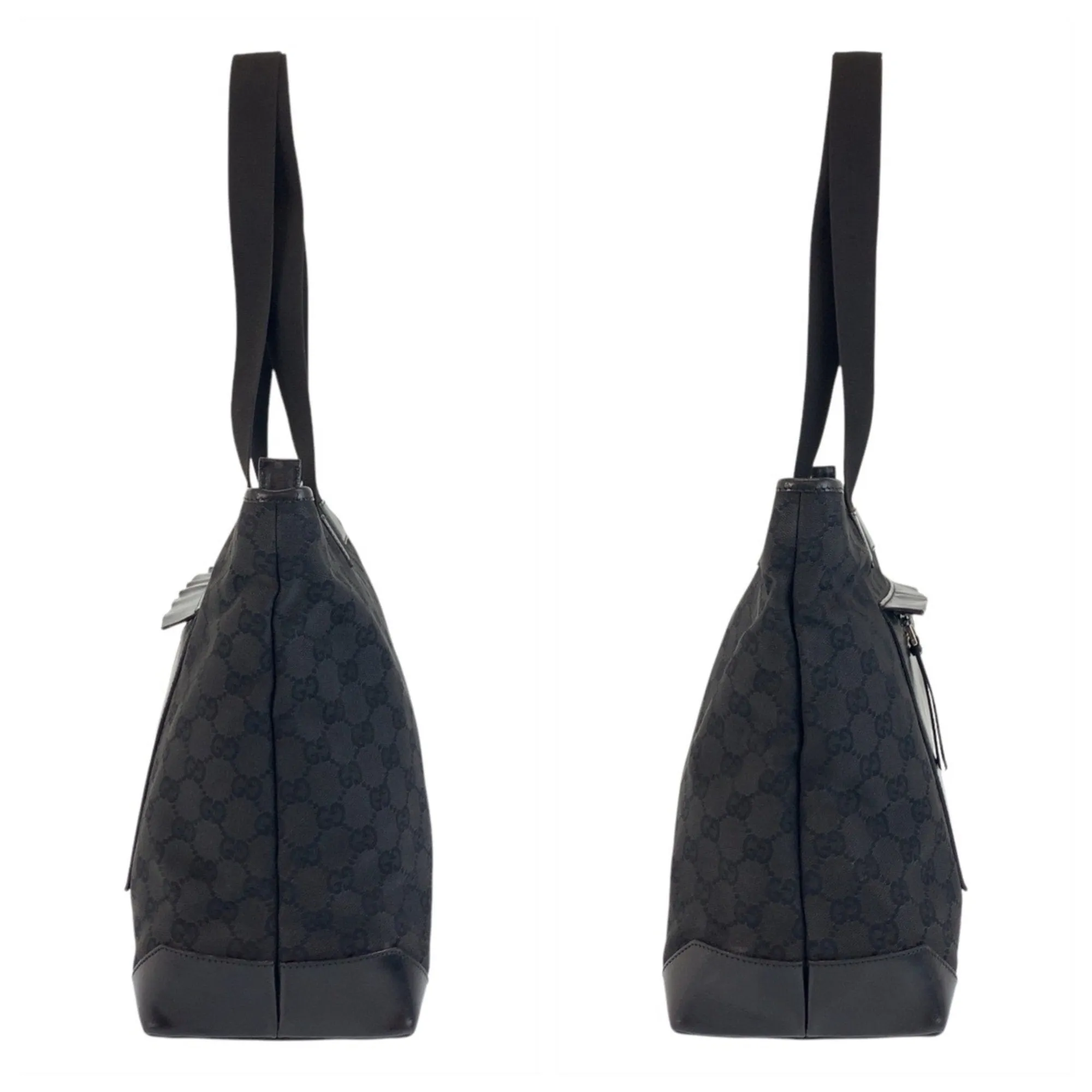 Gucci Gg Canvas Leather Shoulder Bag Tote Bag (Pre-Owned)