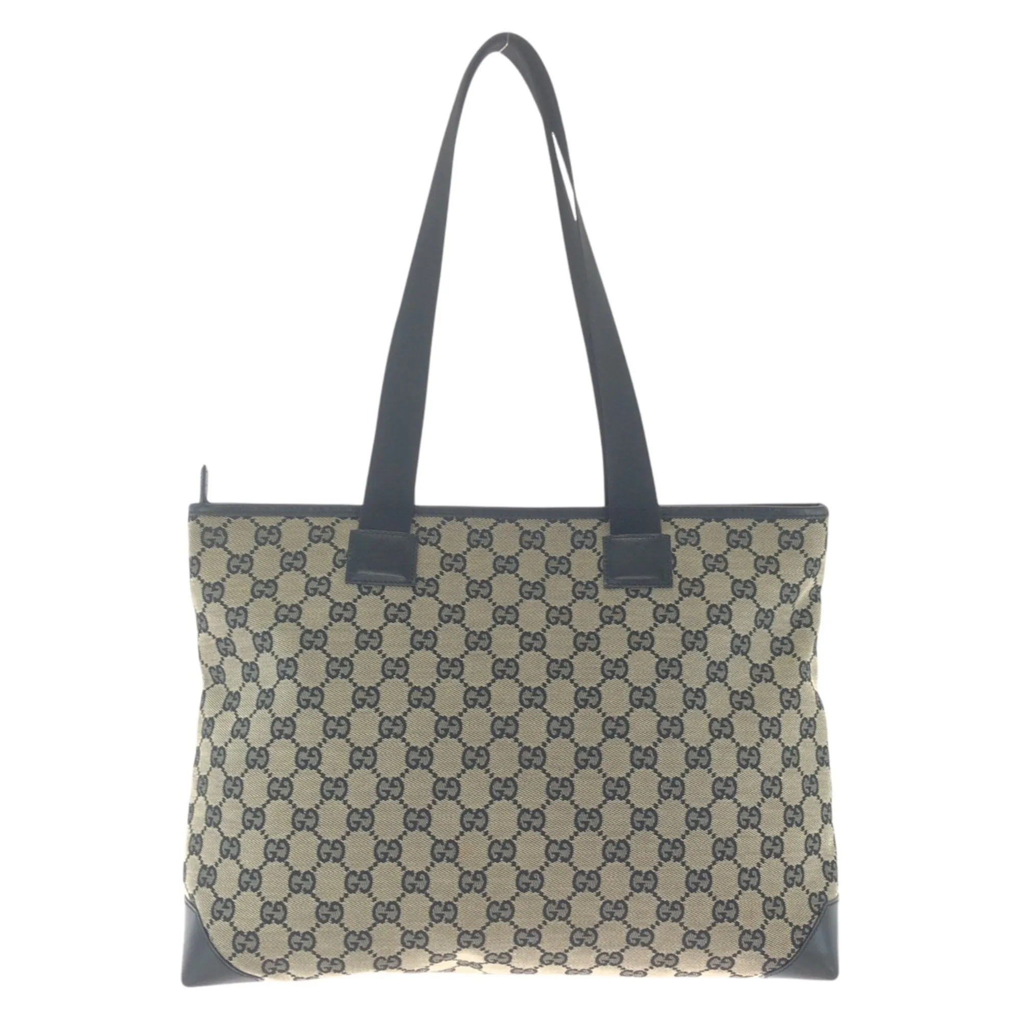 Gucci Gg Canvas Leather Shoulder Bag Tote Bag (Pre-Owned)