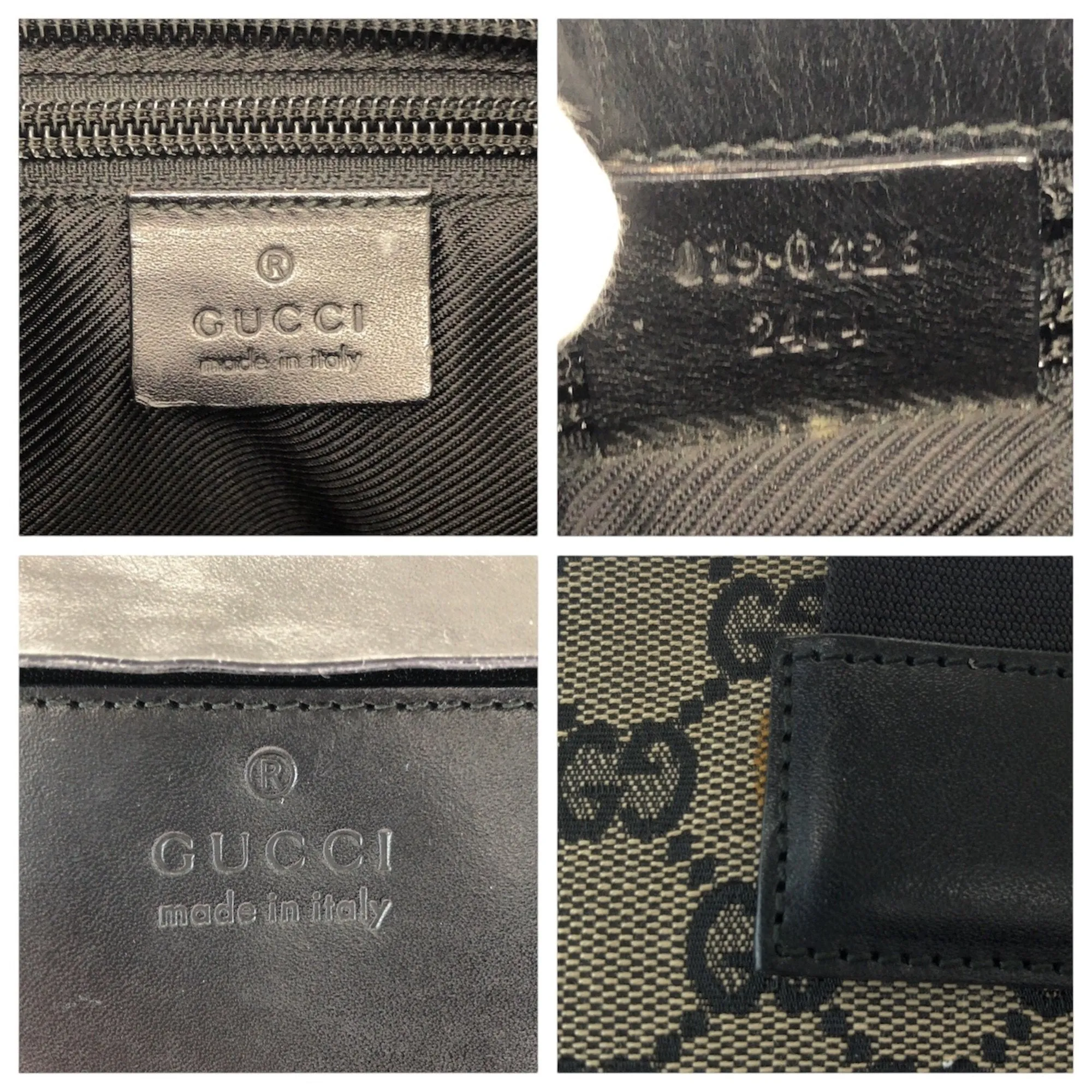 Gucci Gg Canvas Leather Shoulder Bag Tote Bag (Pre-Owned)