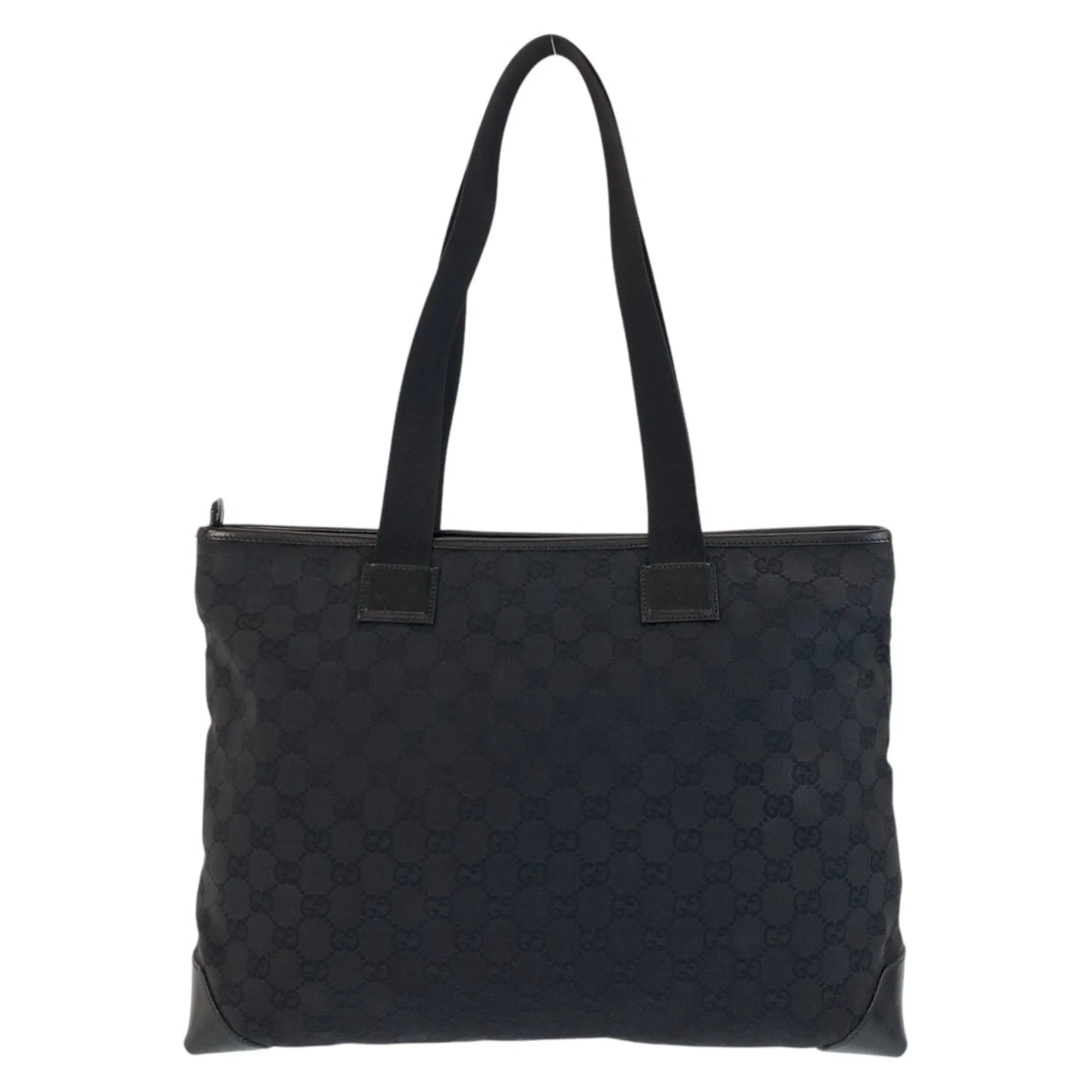 Gucci Gg Canvas Leather Shoulder Bag Tote Bag (Pre-Owned)