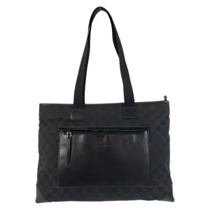 Gucci Gg Canvas Leather Shoulder Bag Tote Bag (Pre-Owned)
