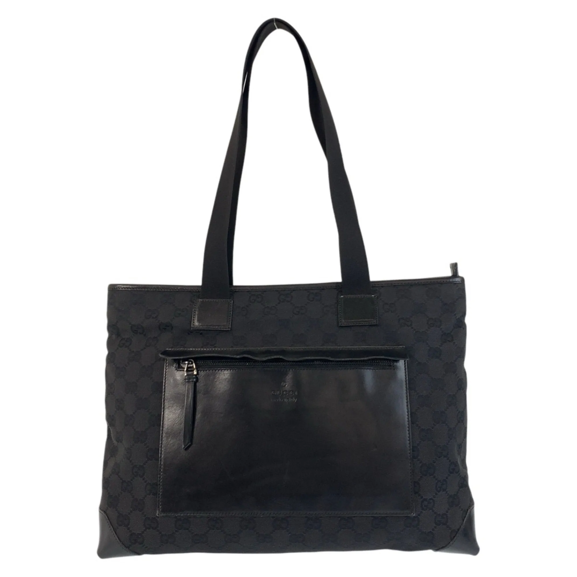 Gucci Gg Canvas Leather Shoulder Bag Tote Bag (Pre-Owned)