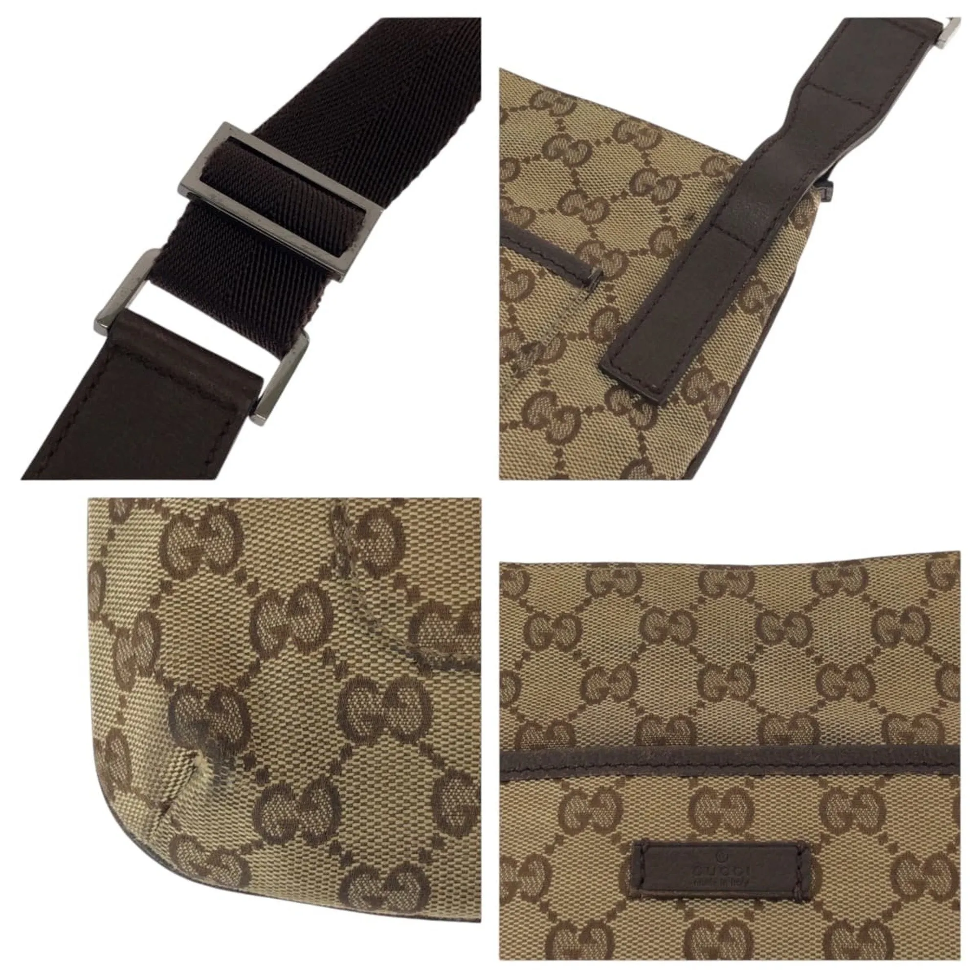 Gucci  Gg Canvas Pochette Shoulder Bag (Pre-Owned)