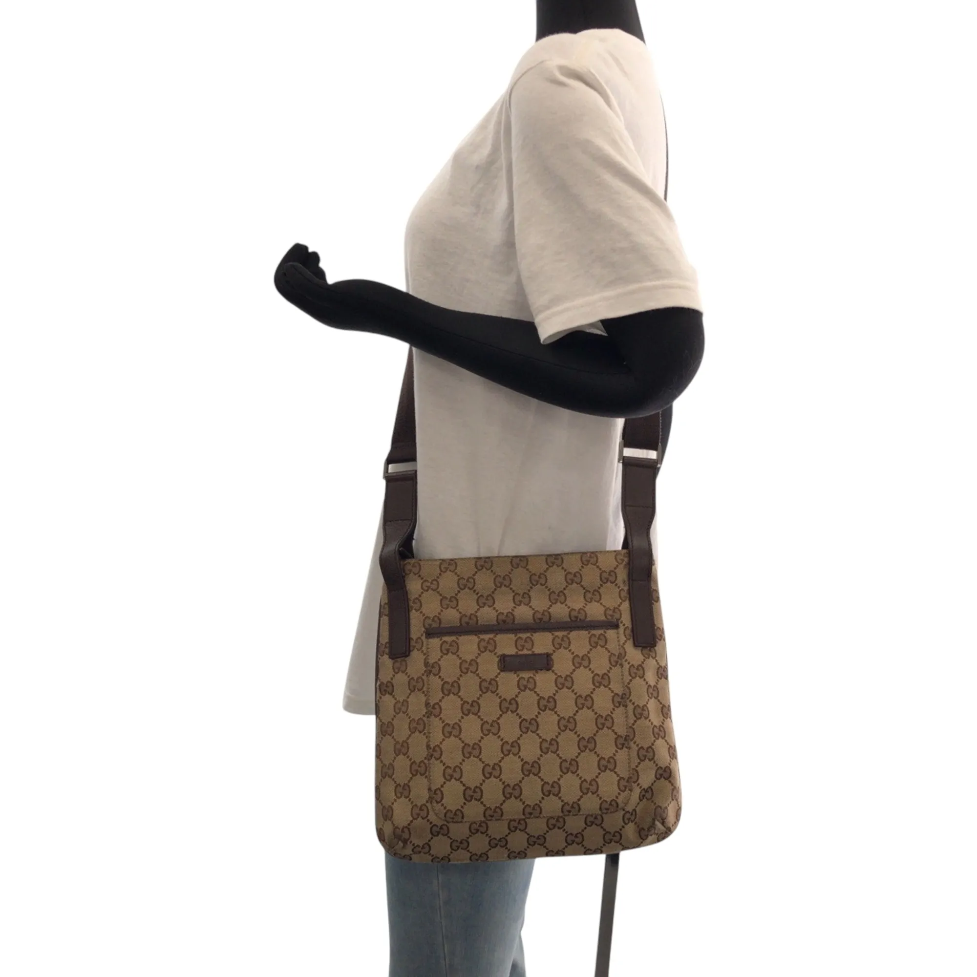 Gucci  Gg Canvas Pochette Shoulder Bag (Pre-Owned)