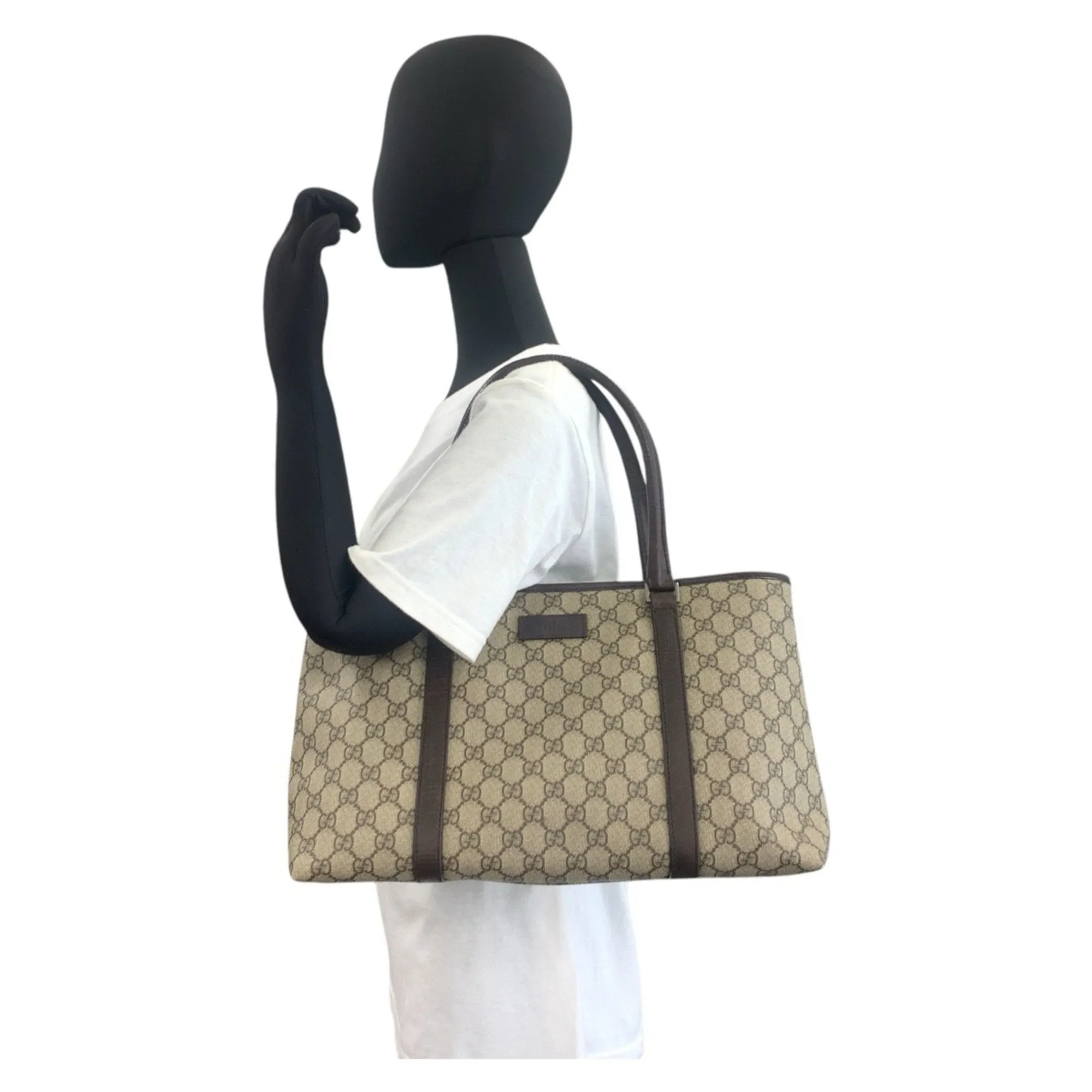 Gucci  Gg Supreme Leather Shoulder Bag Tote Bag (Pre-Owned)