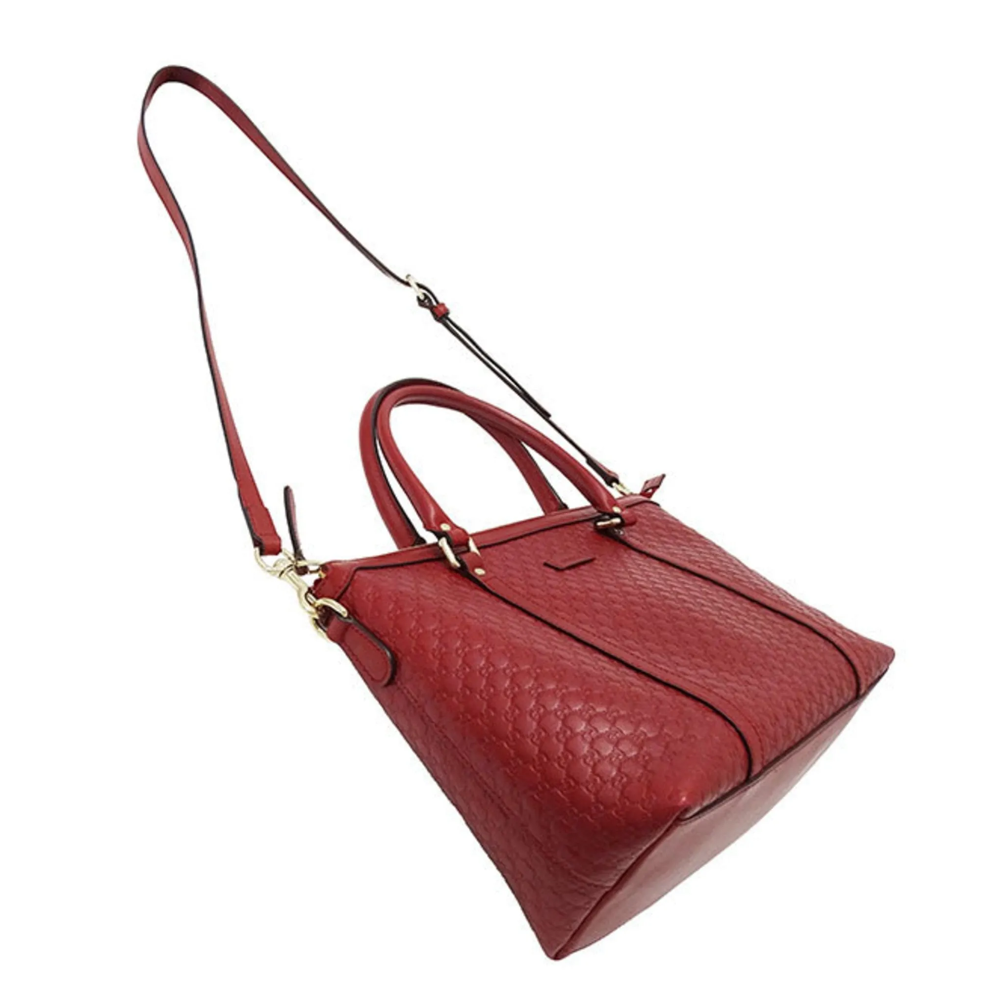 Gucci Leather Handbag Shoulder Bag (Pre-Owned)