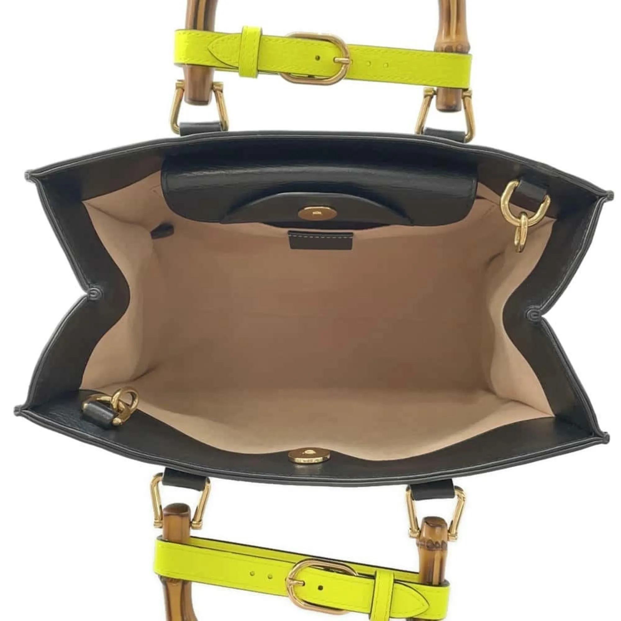 Gucci Leather Handbag Shoulder Bag (Pre-Owned)