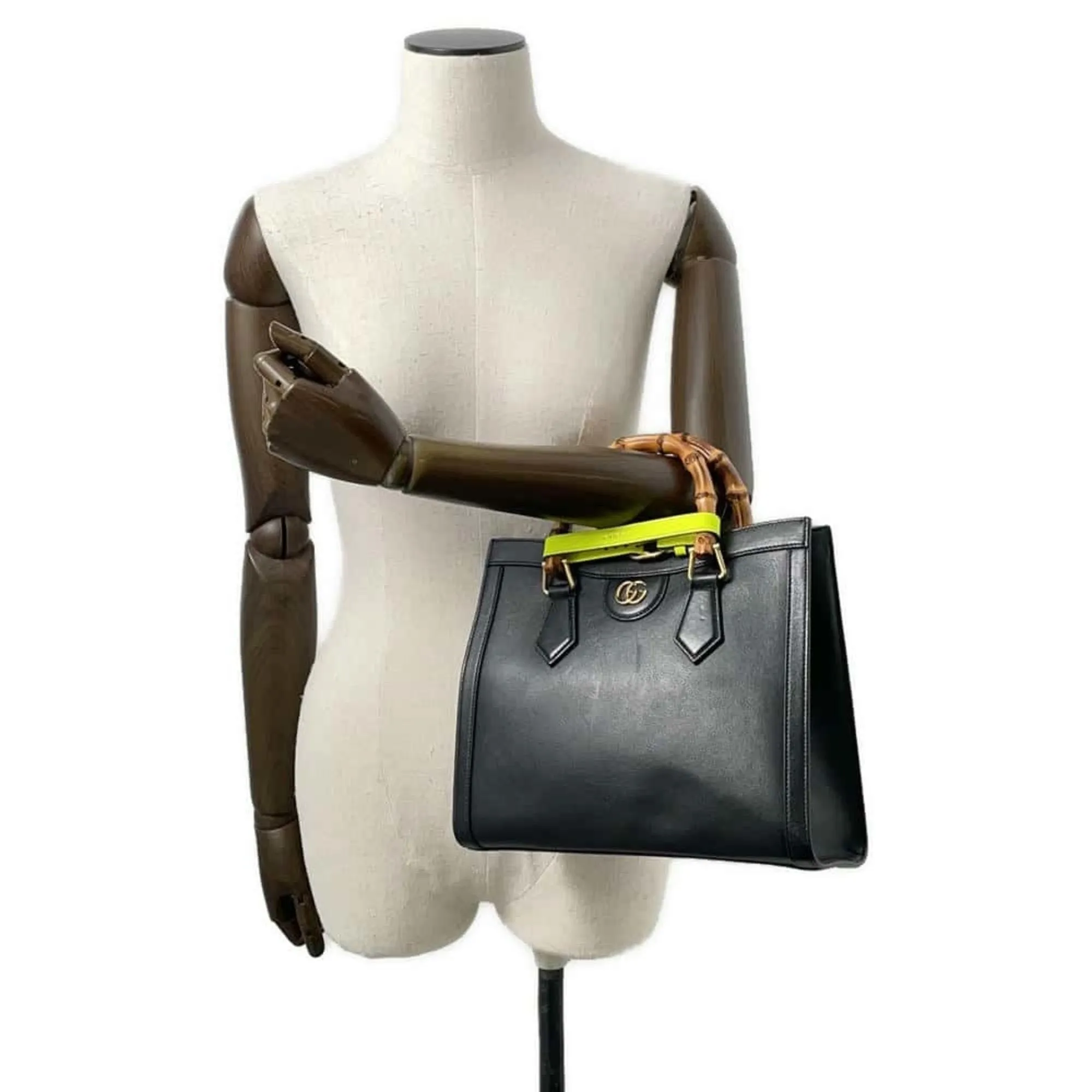 Gucci Leather Handbag Shoulder Bag (Pre-Owned)