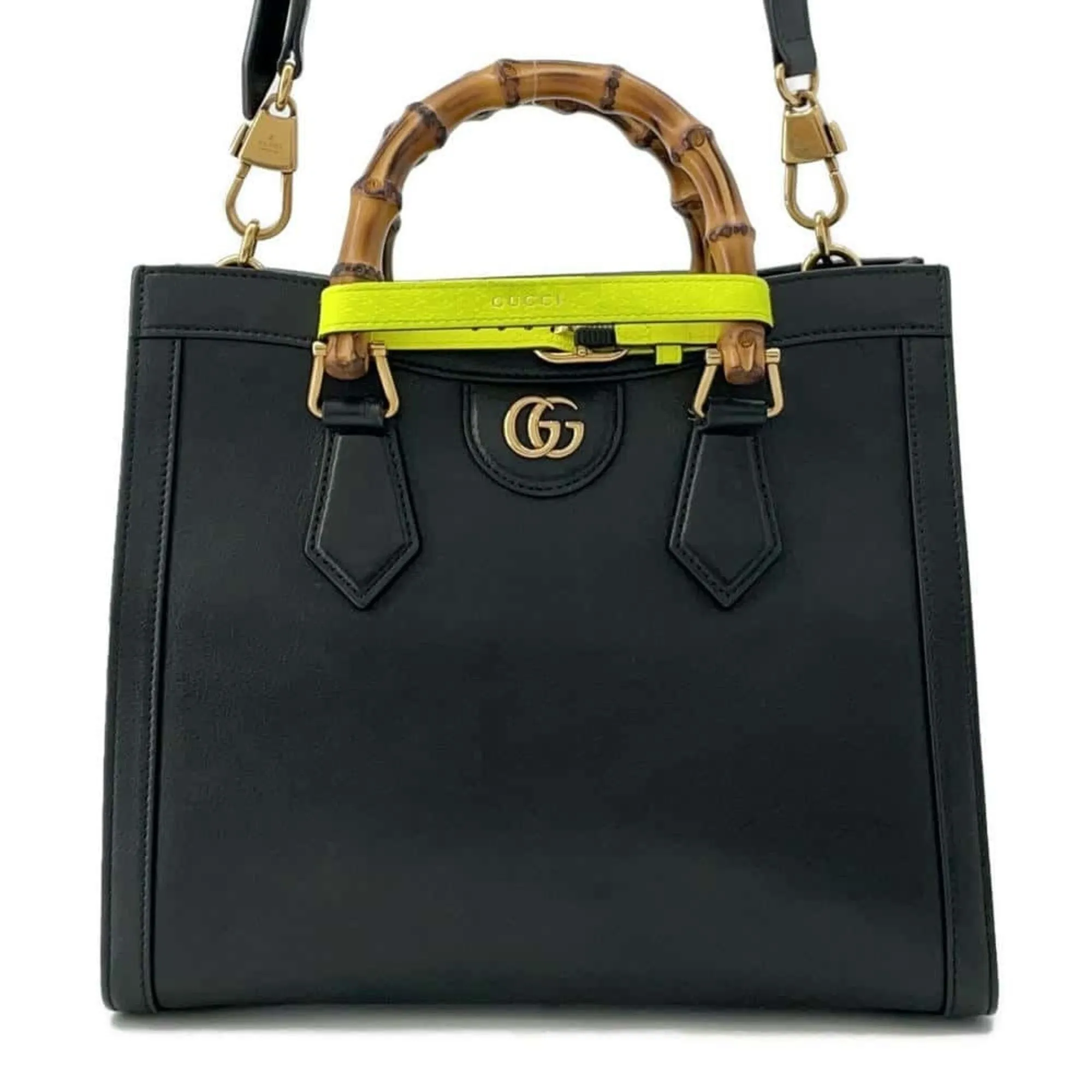 Gucci Leather Handbag Shoulder Bag (Pre-Owned)