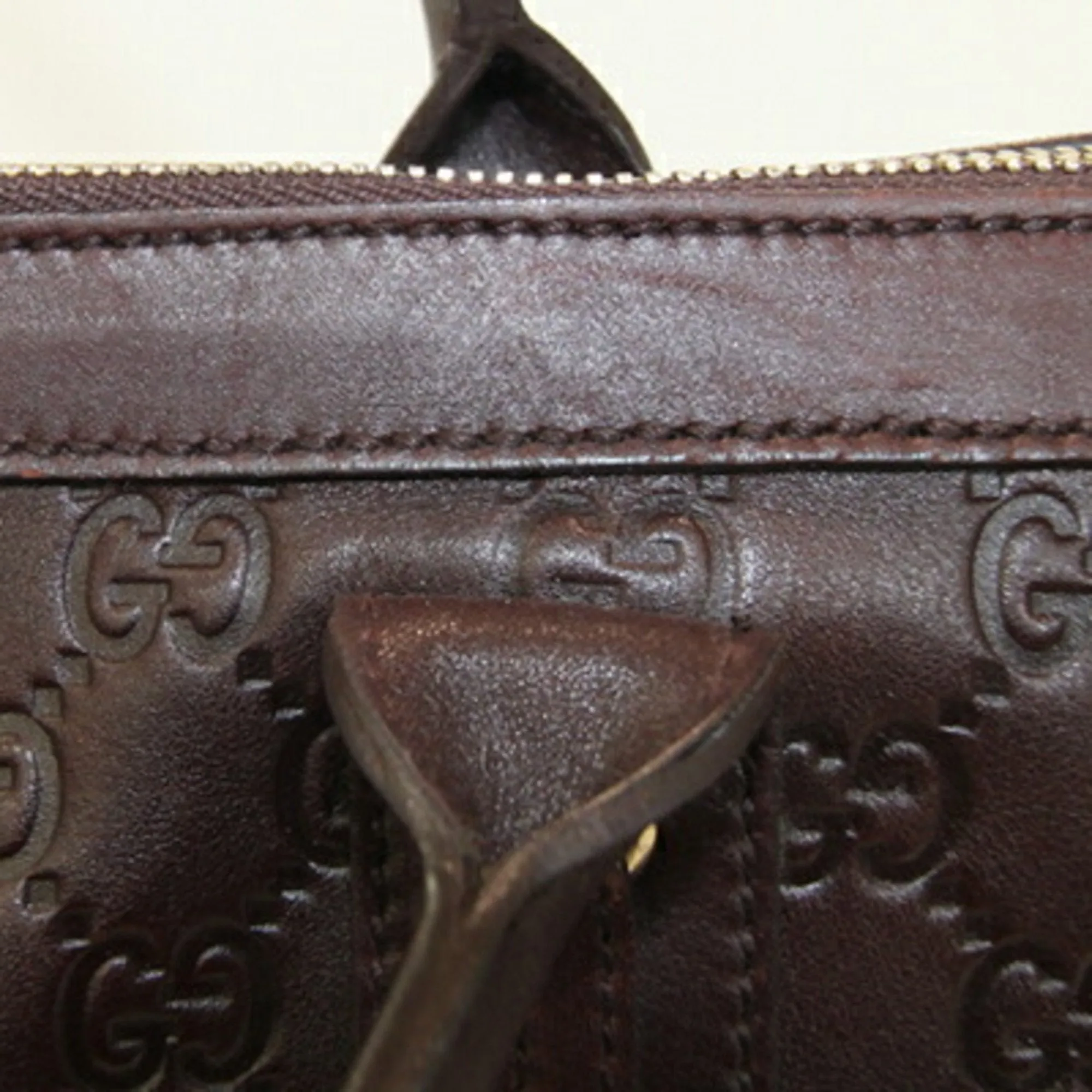 Gucci Leather Shoulder Bag Tote Bag (Pre-Owned)