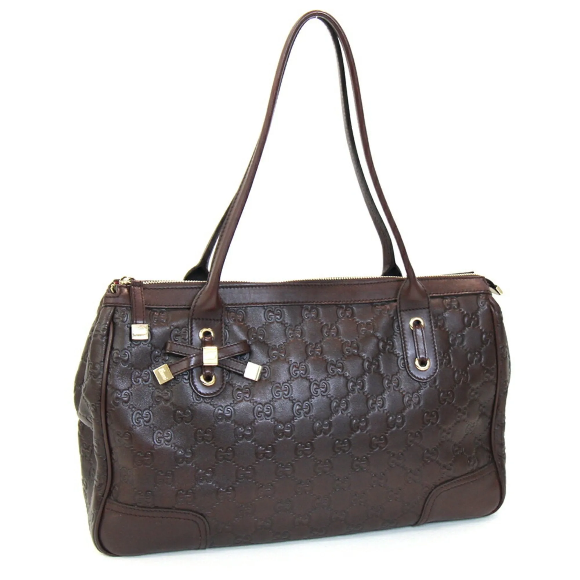 Gucci Leather Shoulder Bag Tote Bag (Pre-Owned)