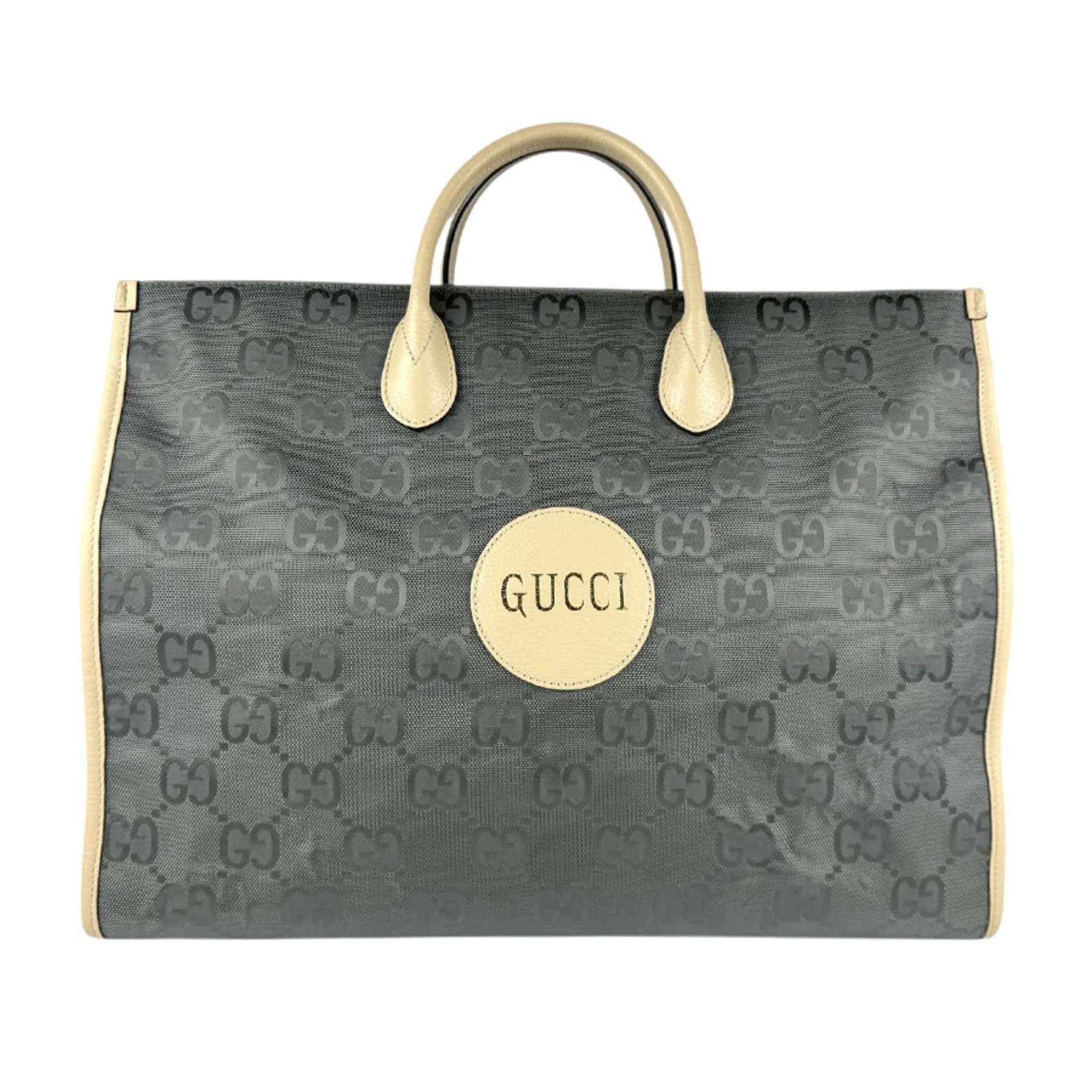 Gucci  Nylon Canvas Leather Handbag Shoulder Bag (Pre-Owned)
