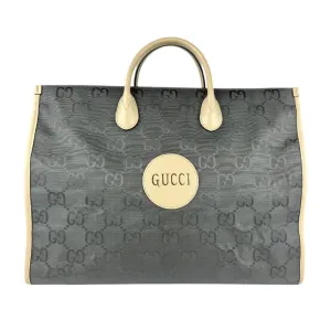 Gucci  Nylon Canvas Leather Handbag Shoulder Bag (Pre-Owned)