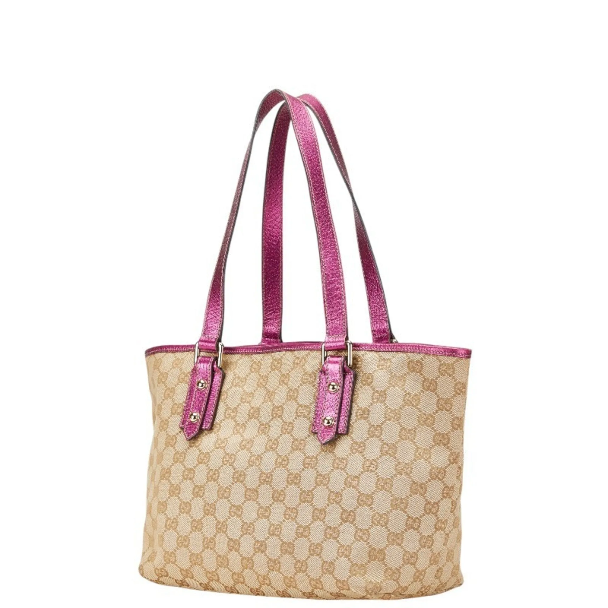 Gucci pink Canvas Shoulder Bag Tote Bag (Pre-Owned)