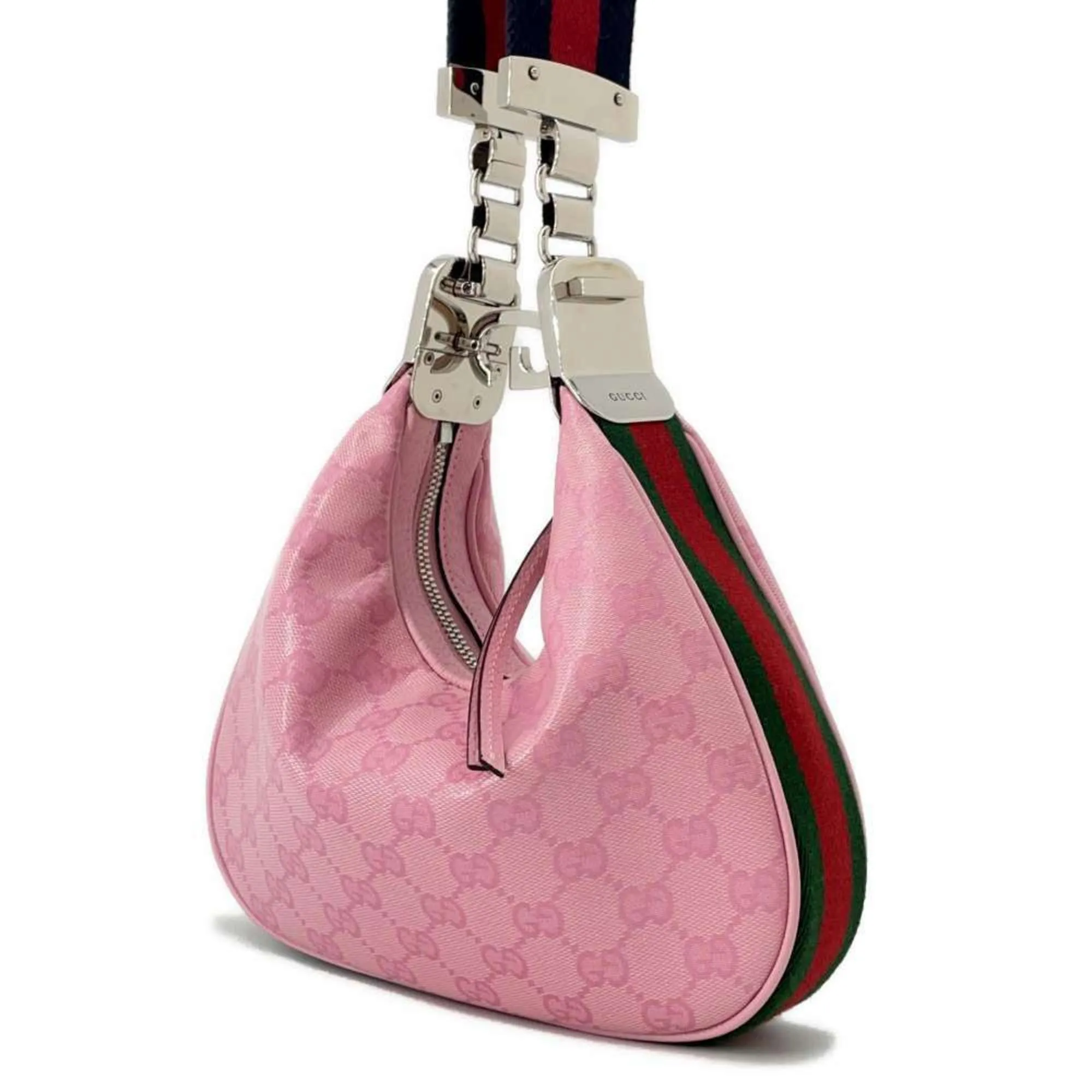 Gucci Pvc Canvas Shoulder Bag (Pre-Owned)